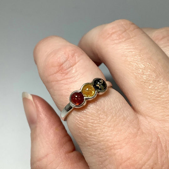 Mixed Amber Ring