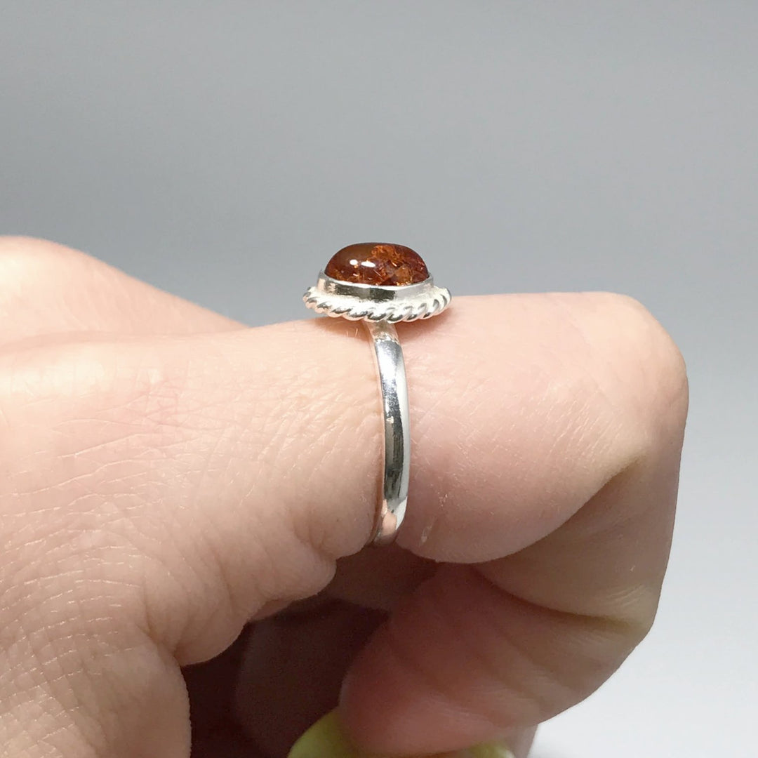 Cognac Amber Ring