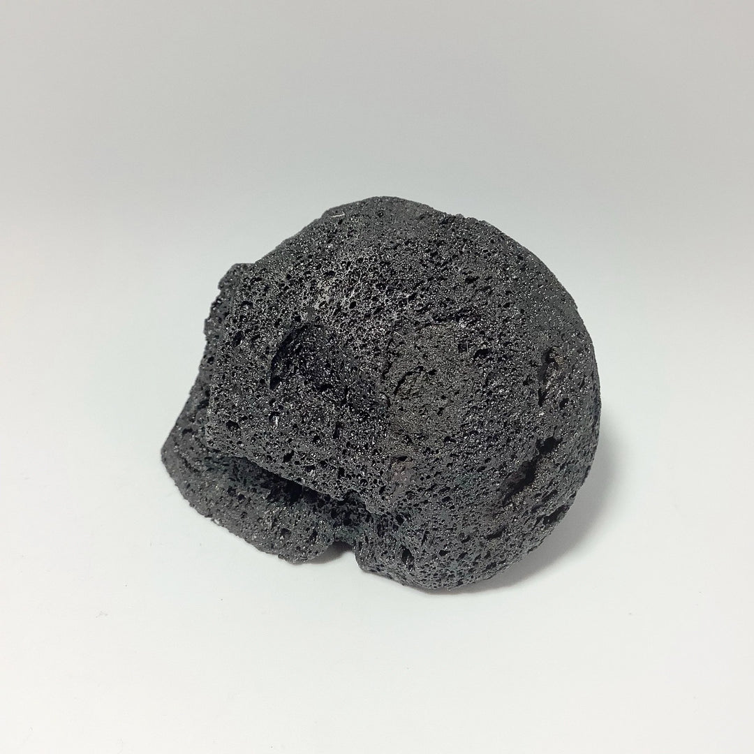 Carved Lava Stone Skull