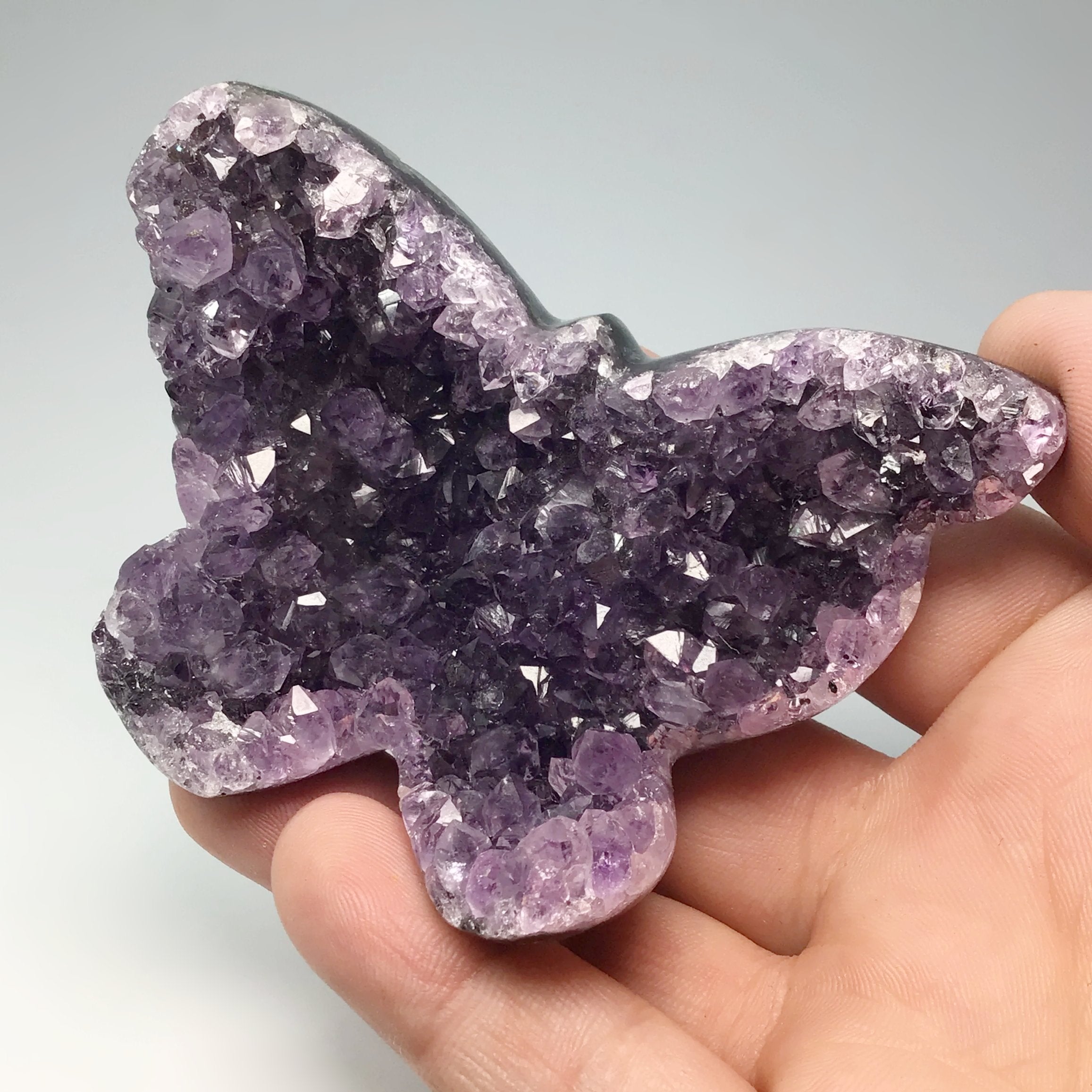 Amethyst Butterfly Druze Cluster