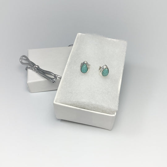 Amazonite Stud Earrings