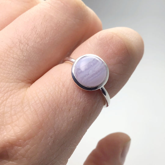 Blue Lace Agate Ring