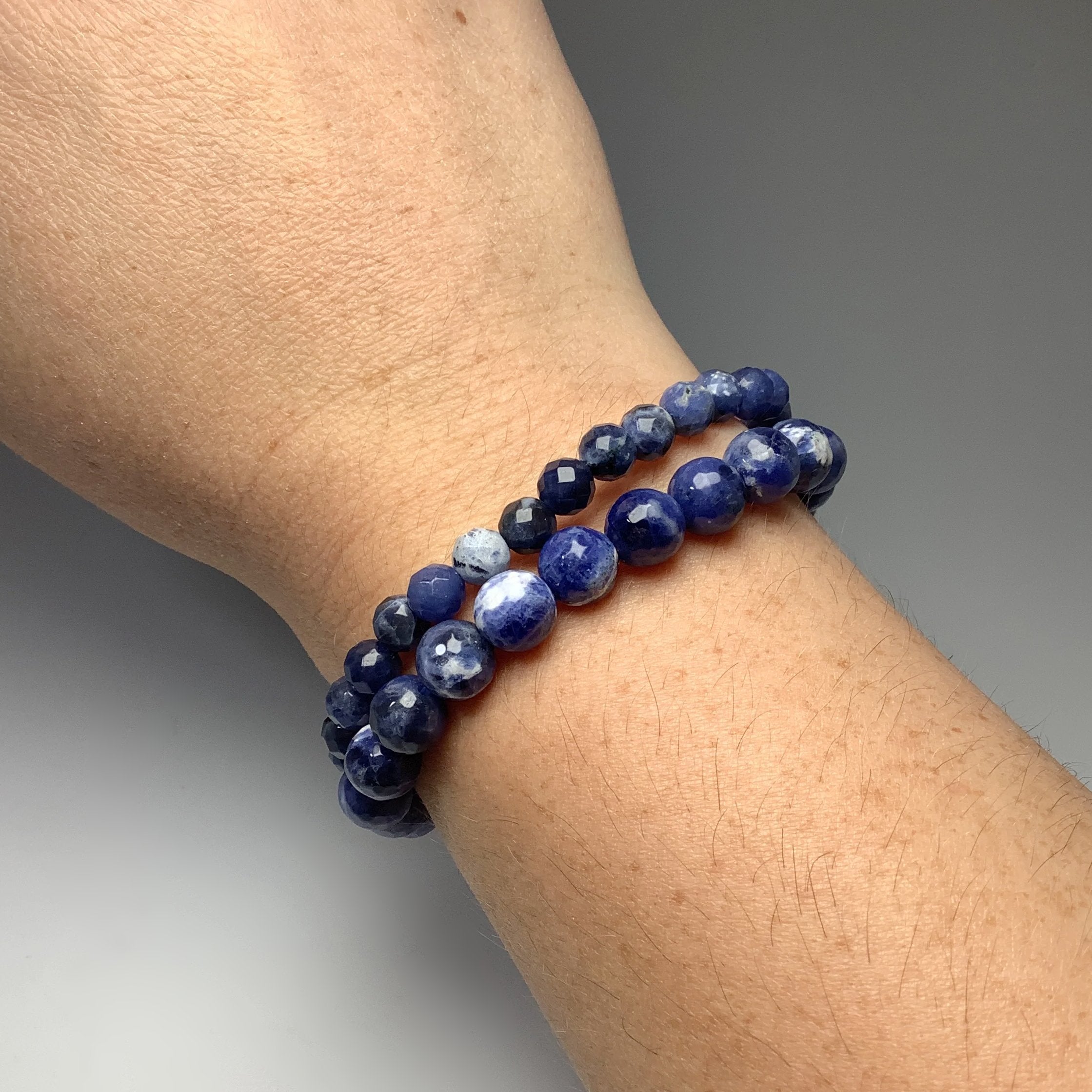 Sodalite Faceted Beaded Bracelet