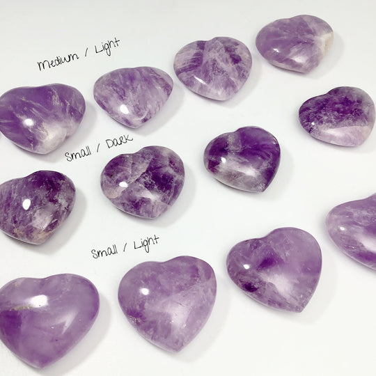 Amethyst Heart Carving