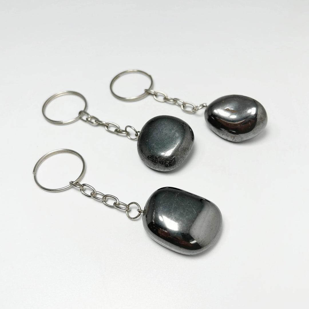 Tumbled Stone Keychain