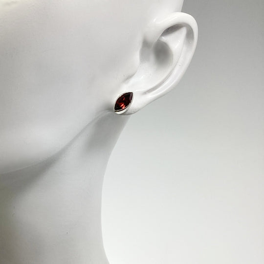 Garnet Stud Earrings