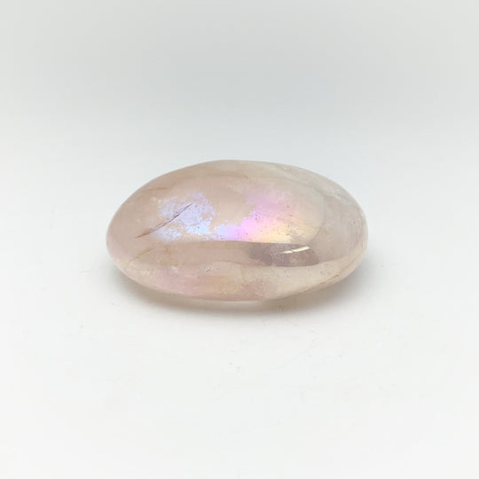 Opalescent Rose Quartz Palm Stone