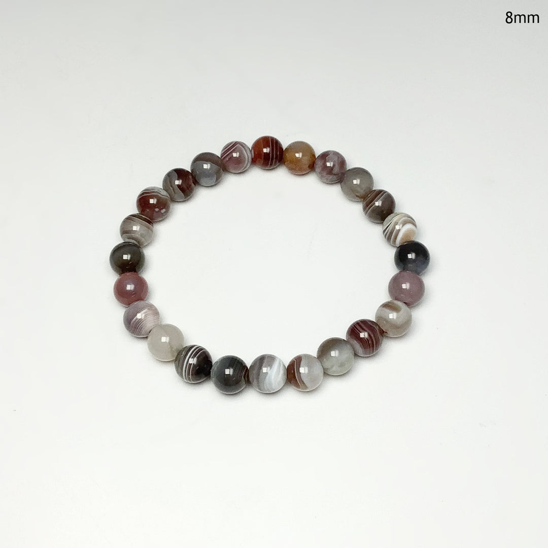 Botswana Agate Beaded Bracelet