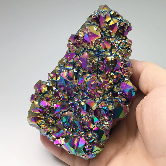 Rainbow Amethyst Druze Cluster Stand Up