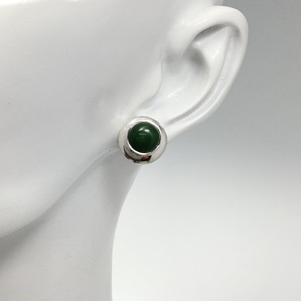 Green Aventurine Stud Earrings