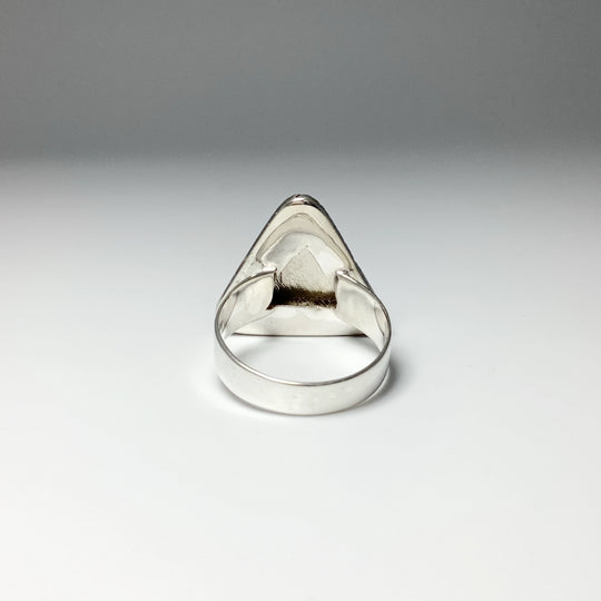 Muonionalusta Meteorite Triangle Setting Ring