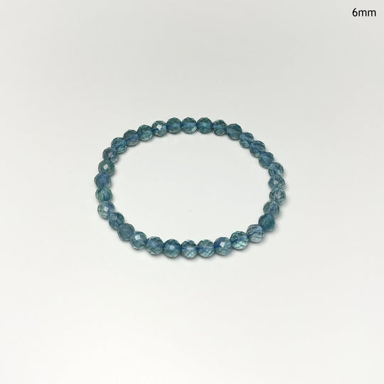 Blue Fluorite Faceted Beaded Bracelet