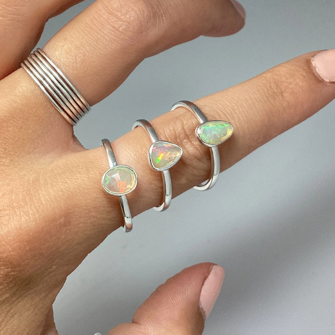 Ethiopian Fire Opal Ring