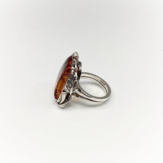 Cognac Amber Ring