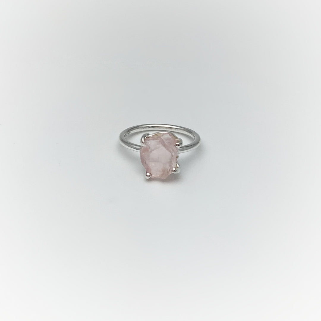 Raw Rose Quartz Ring