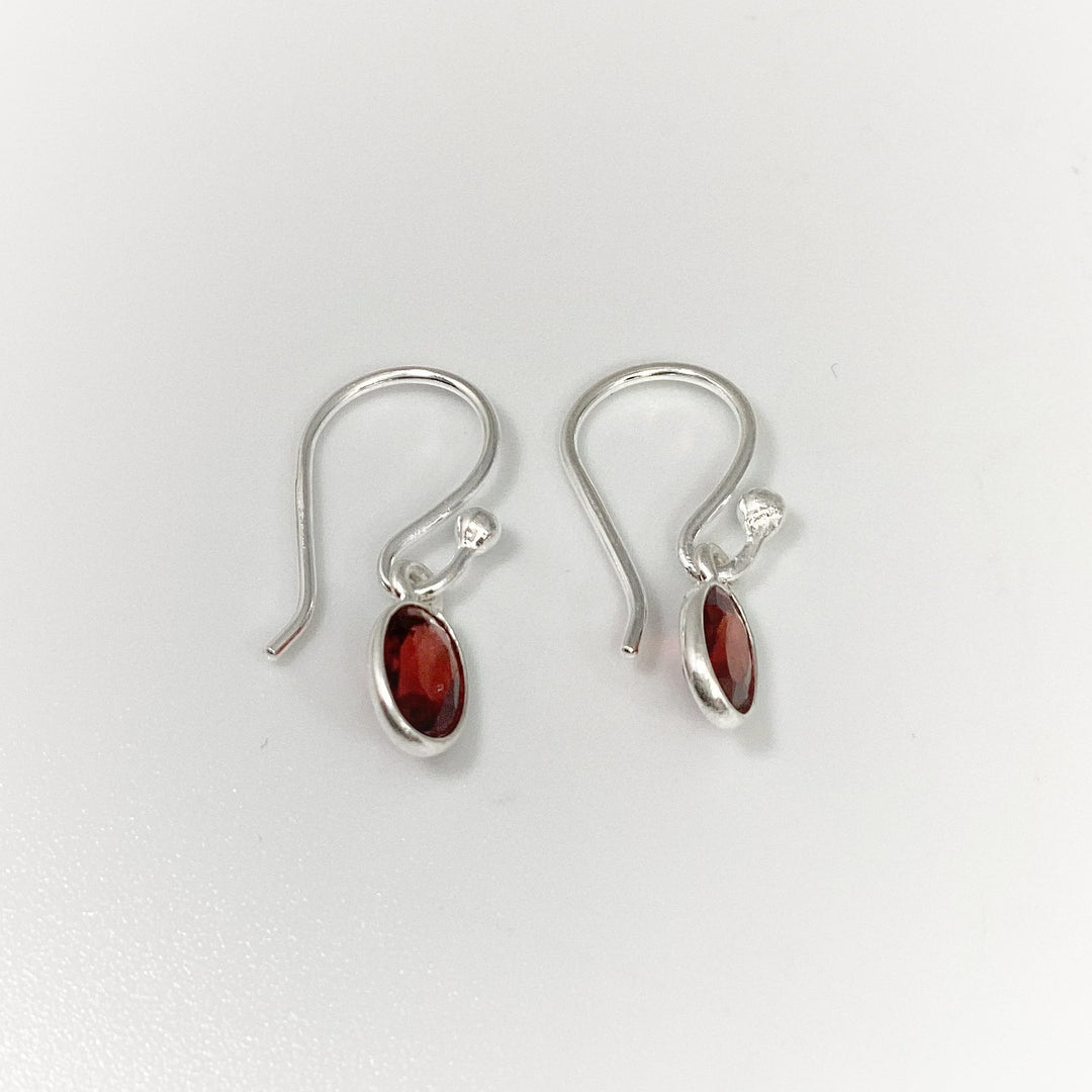 Garnet Dangle Earrings