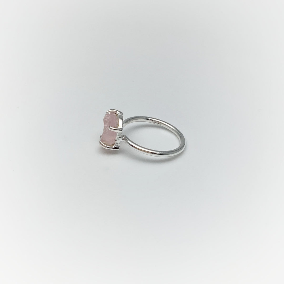 Raw Rose Quartz Ring