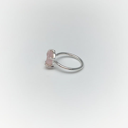 Raw Rose Quartz Ring