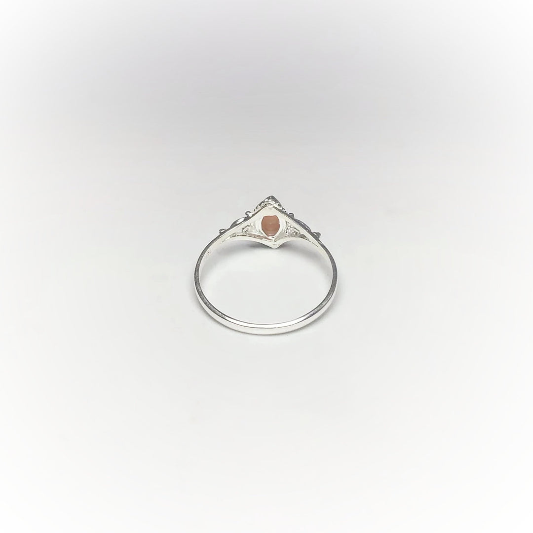 Pink Peruvian Opal Ring