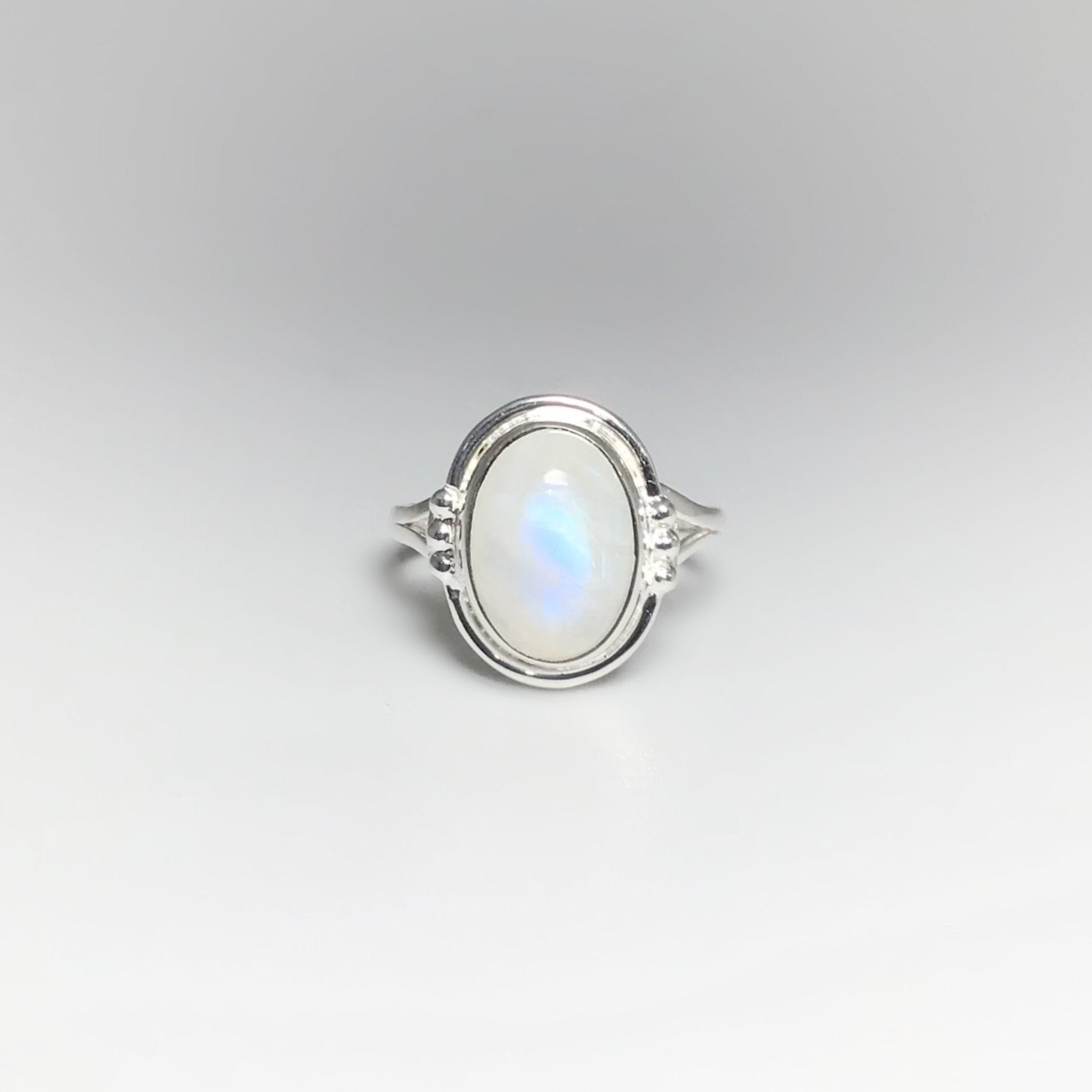 Rainbow Moonstone Ring