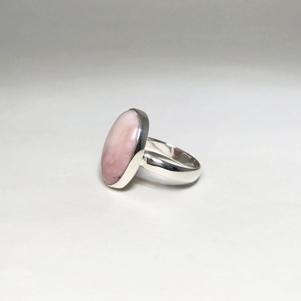 Pink Peruvian Opal Ring