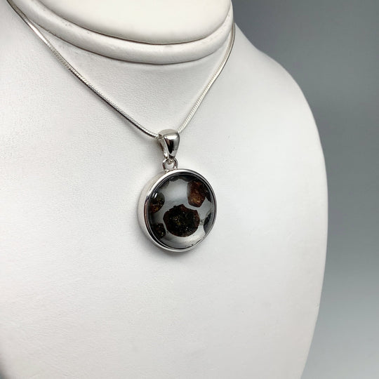 Sericho Meteorite Round Pendant