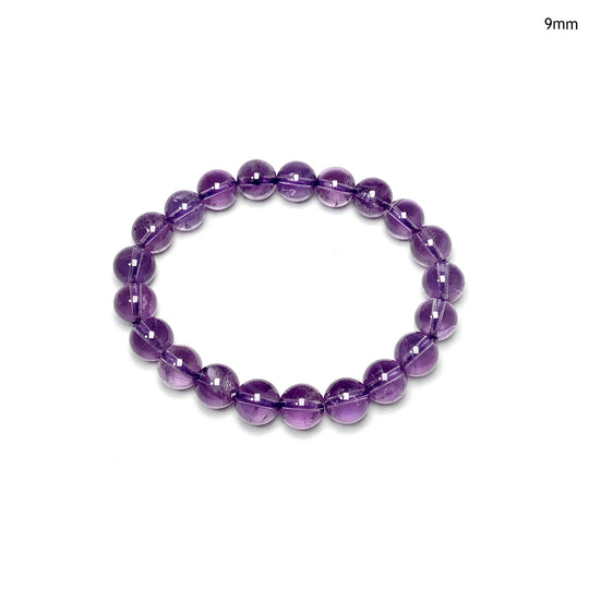 Amethyst Beaded Bracelet - High Quality