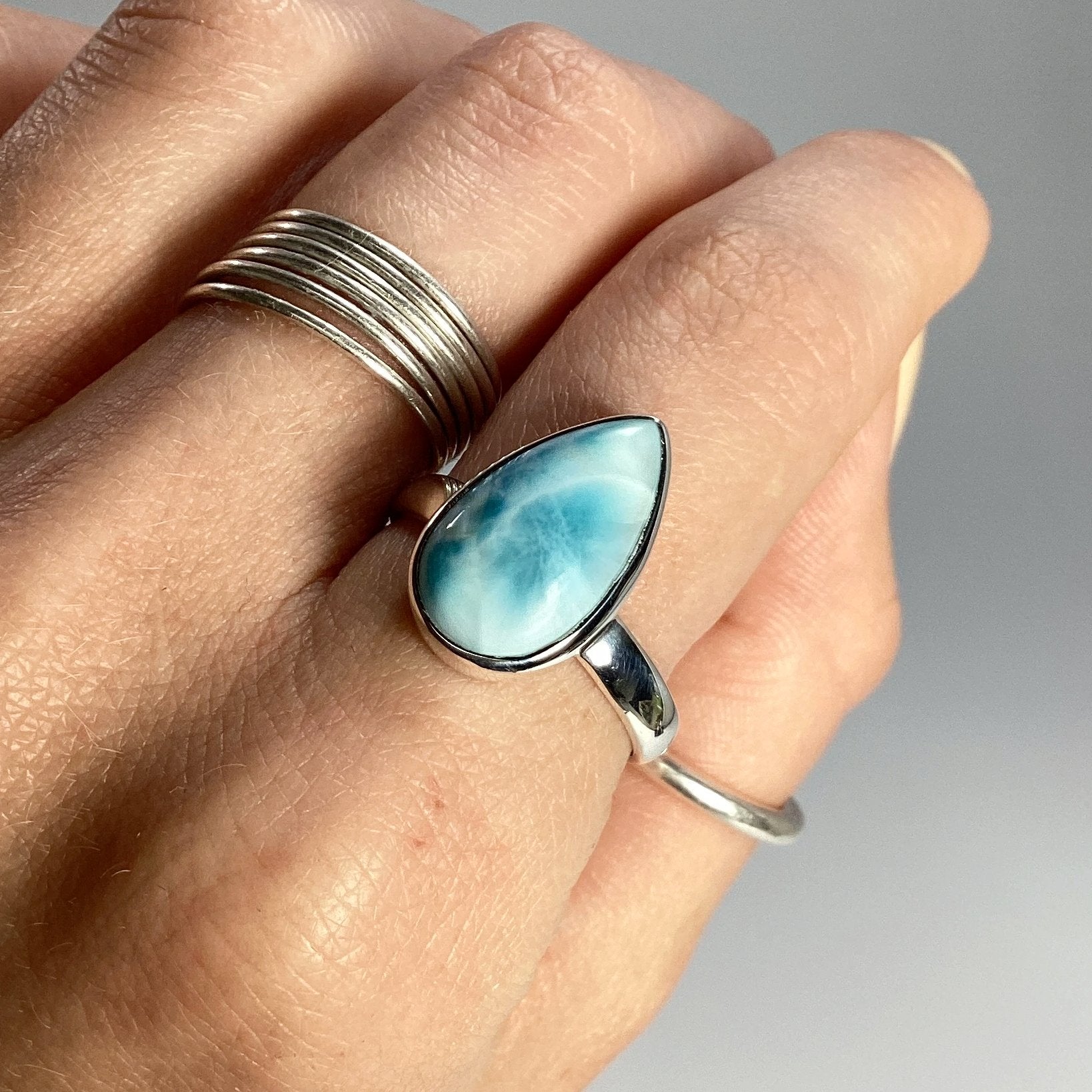 Larimar Ring