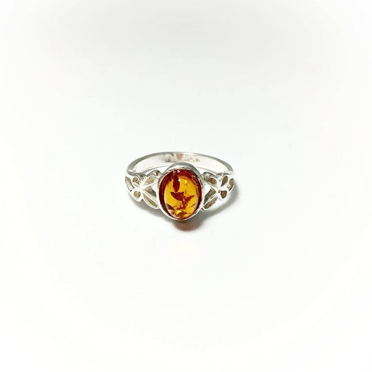 Cognac Amber Ring - Small Sizes