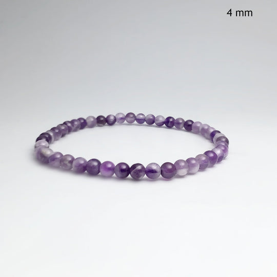 Chevron Amethyst Beaded Bracelet