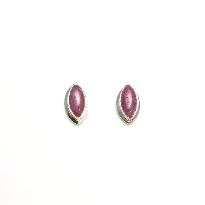 Rhodonite Stud Earrings