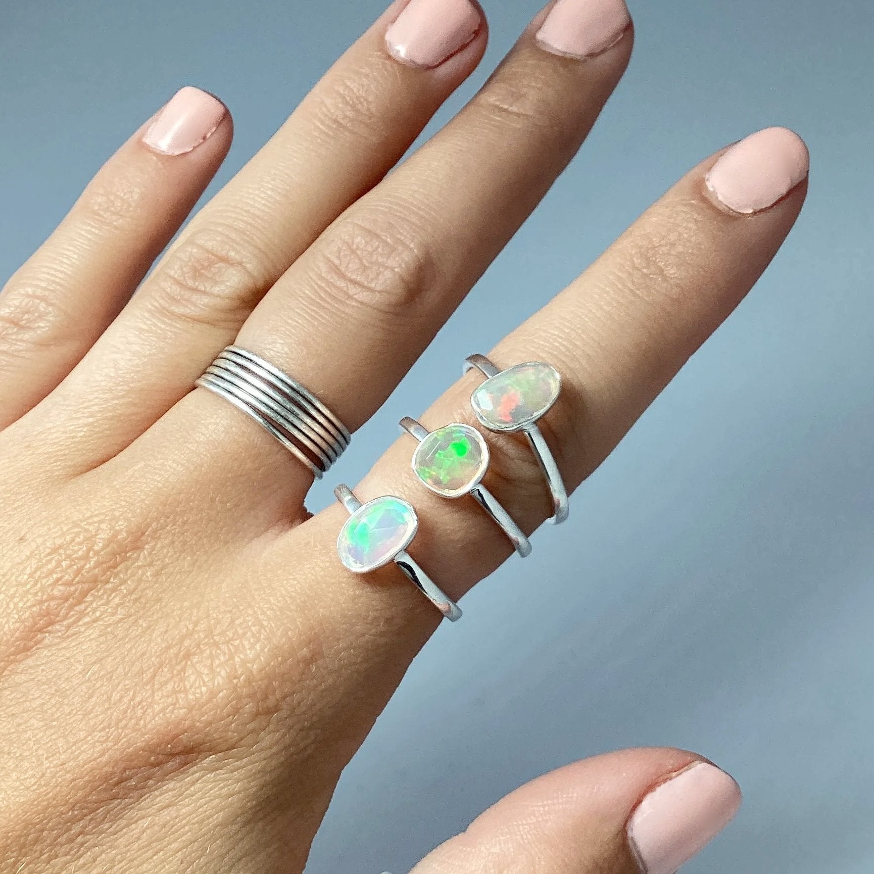 Ethiopian Fire Opal Ring