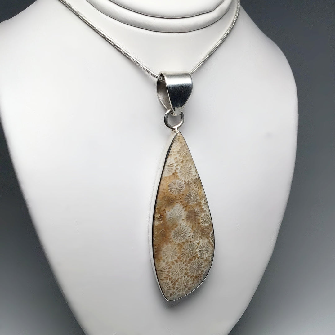 Fossilized Coral Pendant