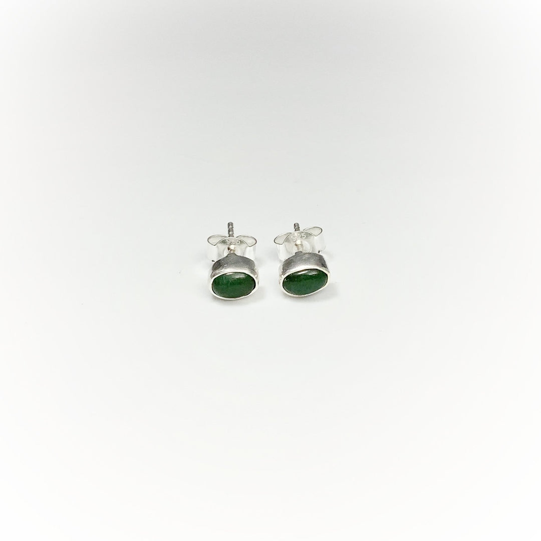 Green Aventurine Stud Earrings