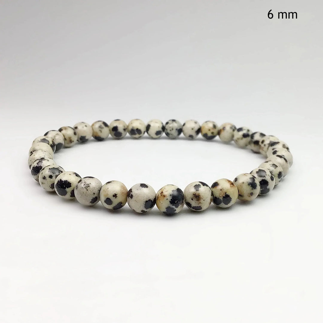 Dalmatian Jasper Beaded Bracelet