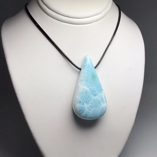 Larimar Drilled Pendant