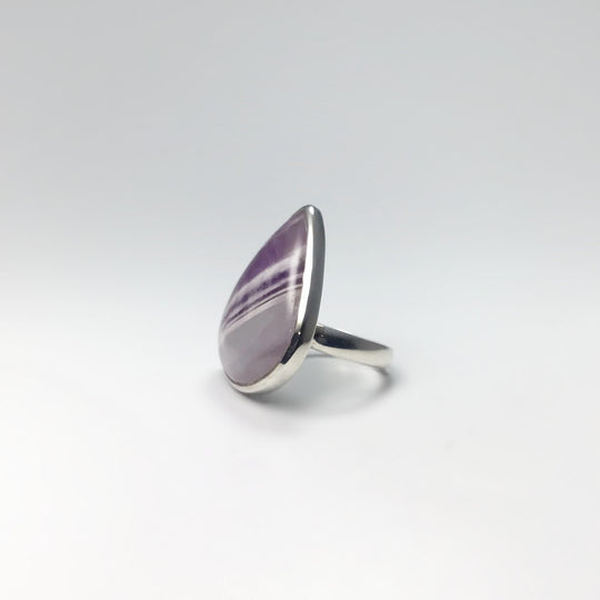 Chevron Amethyst Ring