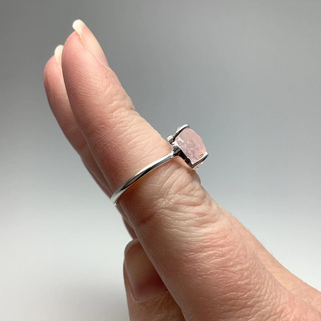 Raw Rose Quartz Ring