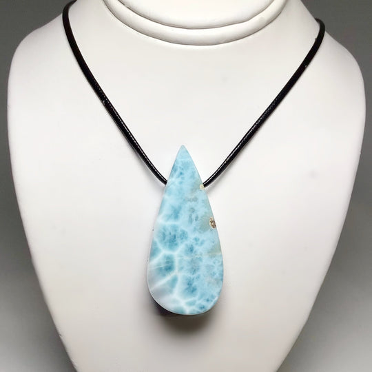 Larimar Drilled Pendant