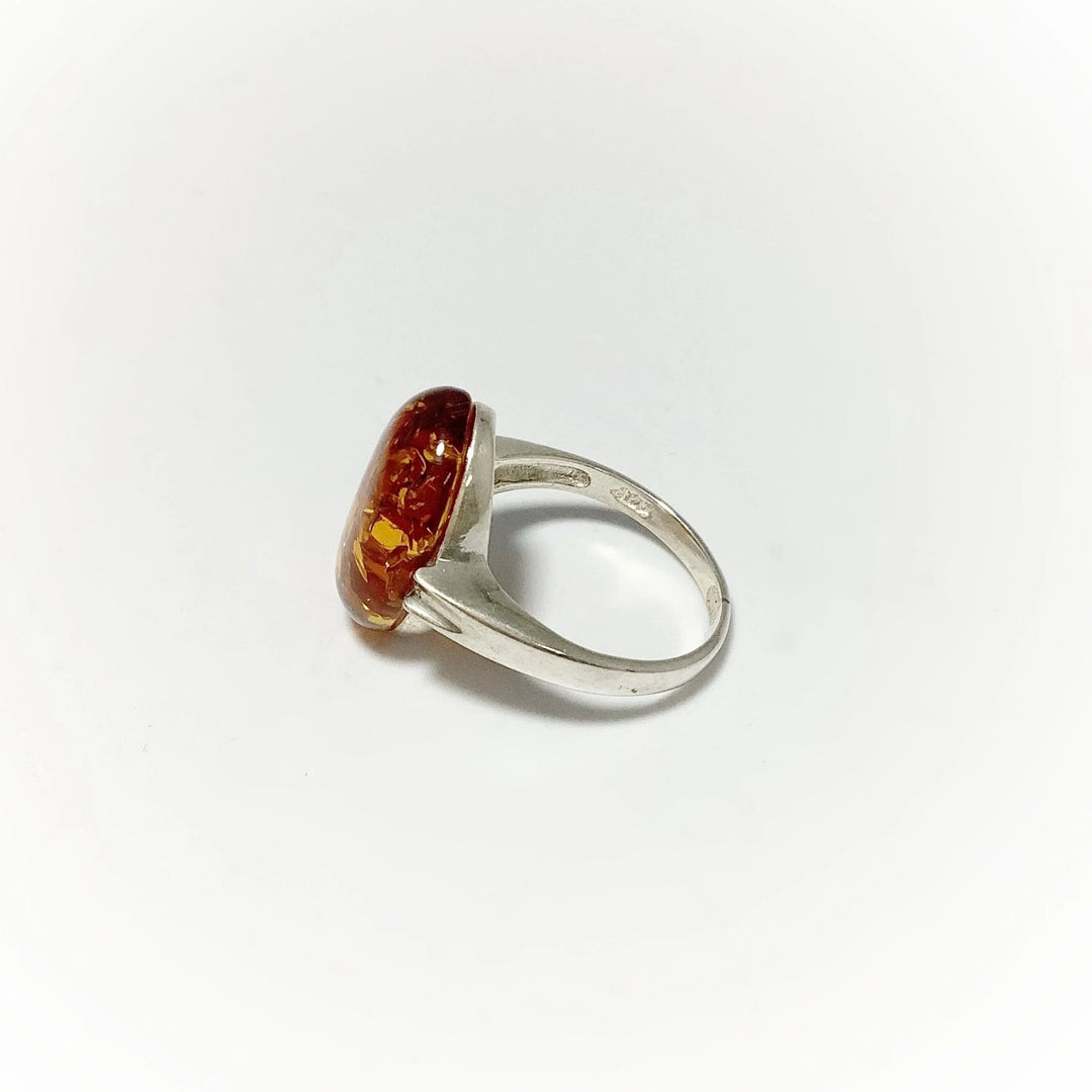 Cognac Amber Ring