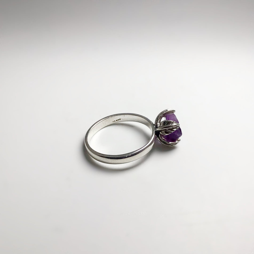 Raw Amethyst Ring