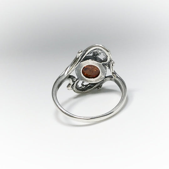 Cognac Amber Ring