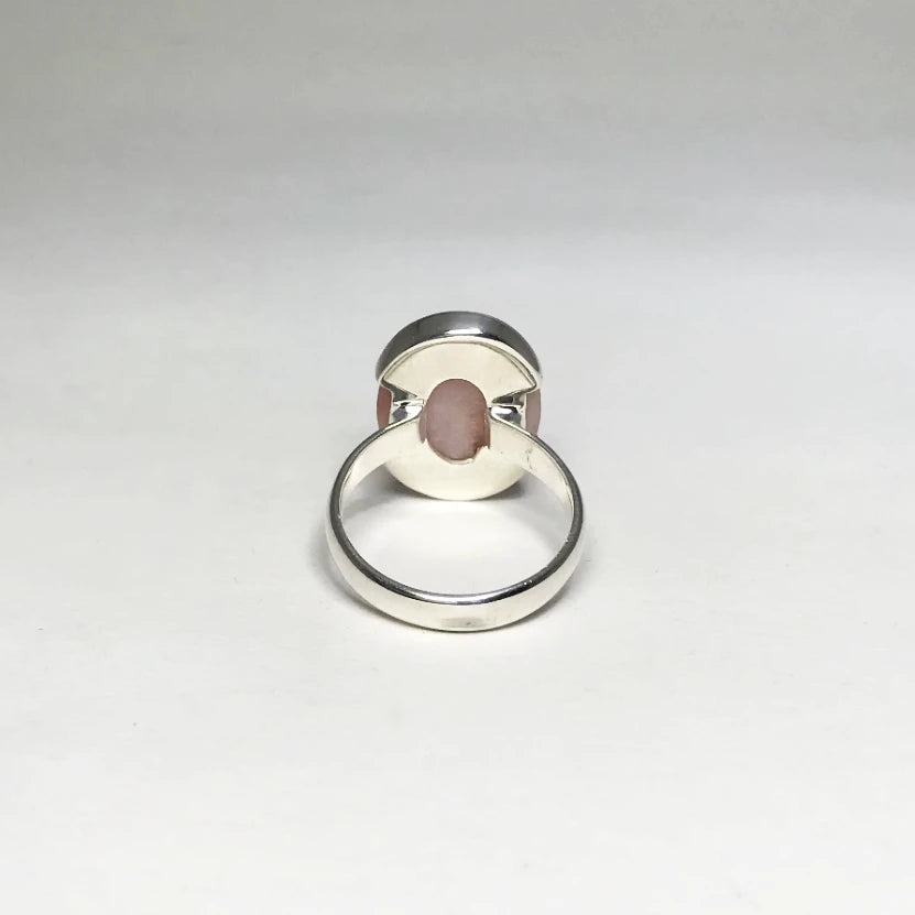 Pink Peruvian Opal Ring