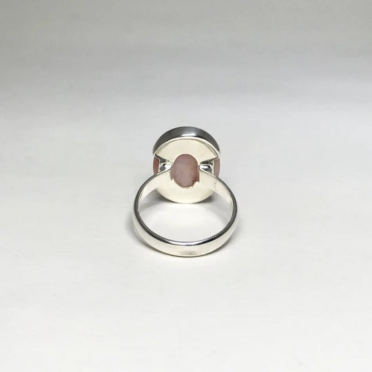 Pink Peruvian Opal Ring