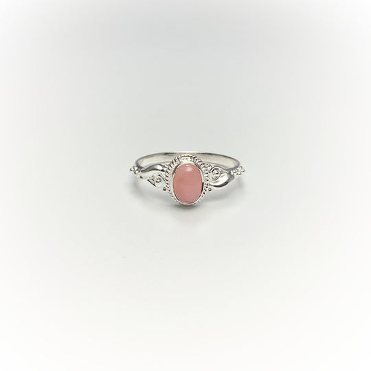 Pink Peruvian Opal Ring