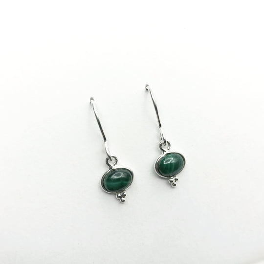 Malachite Dangle Earrings