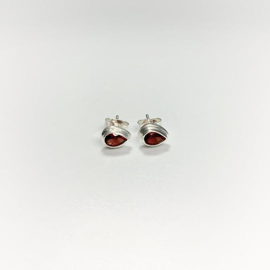 Garnet Stud Earrings