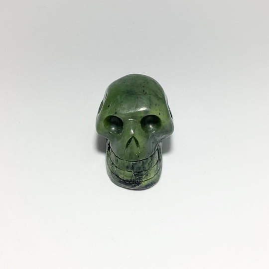 Carved Canadian Jade Skull