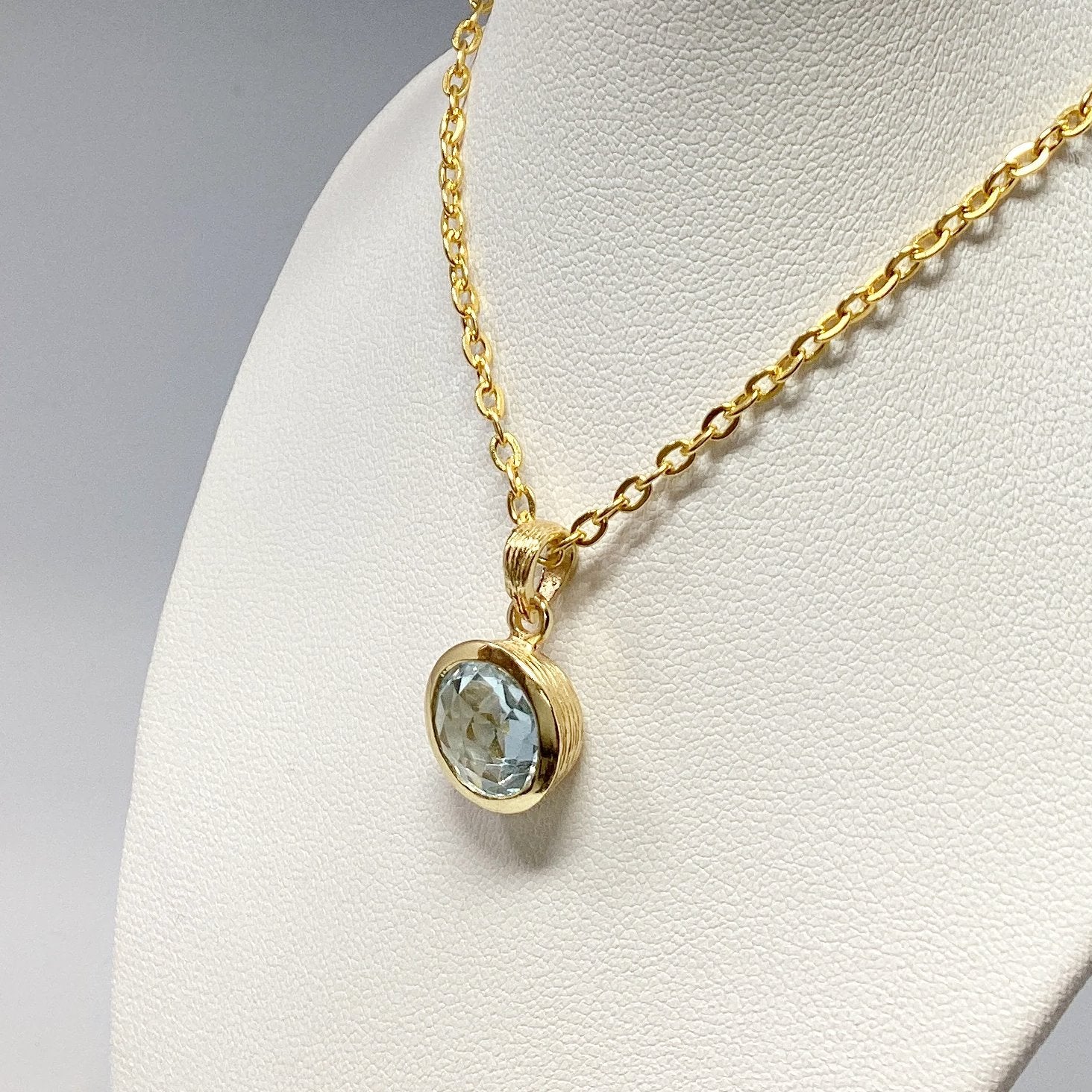 Blue Topaz Pendant