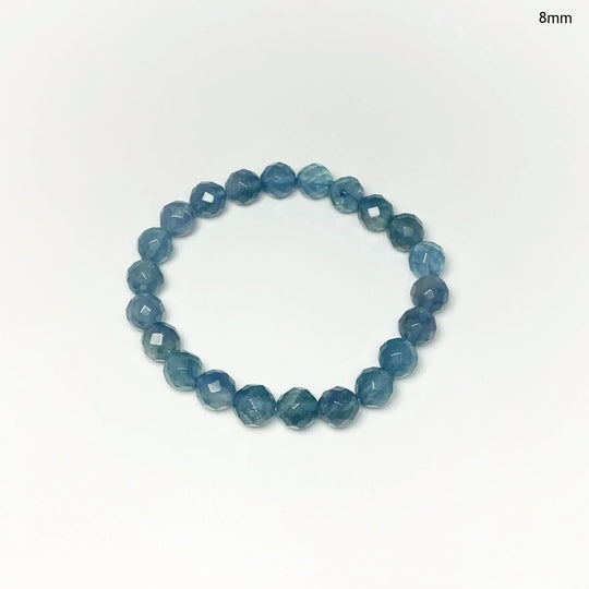 Blue Fluorite Faceted Beaded Bracelet